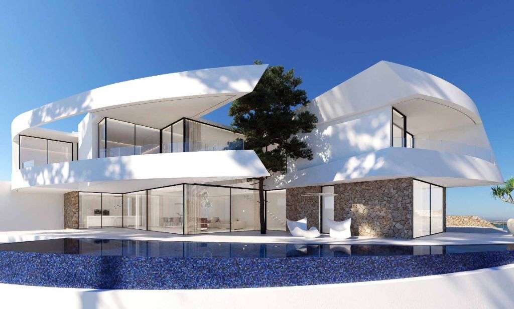 ALICANTE- COSTA BLANCA : BESTE LAGE ++ NEUBAU EINER AUSSERGEWÖHNLICHEN VILLA ++ MEERBLICK ++ T