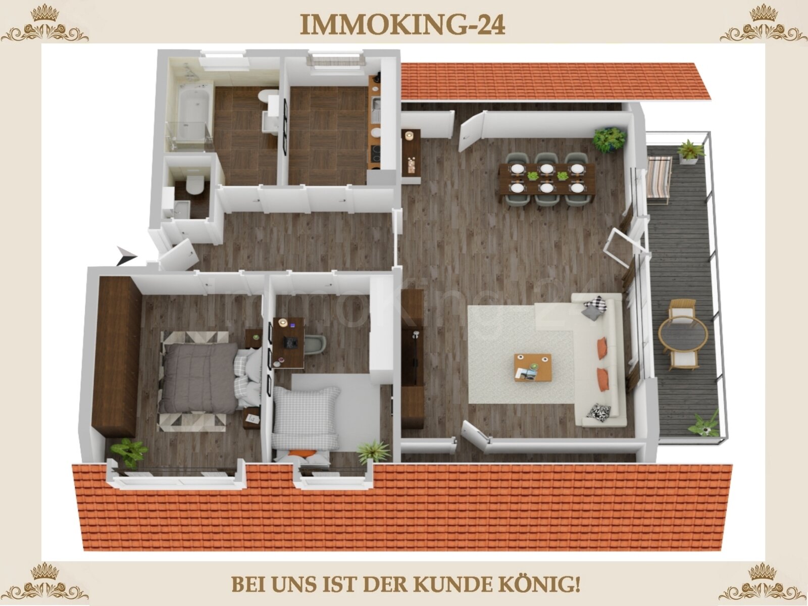 GRUNDRISS DER WOHNUNG!