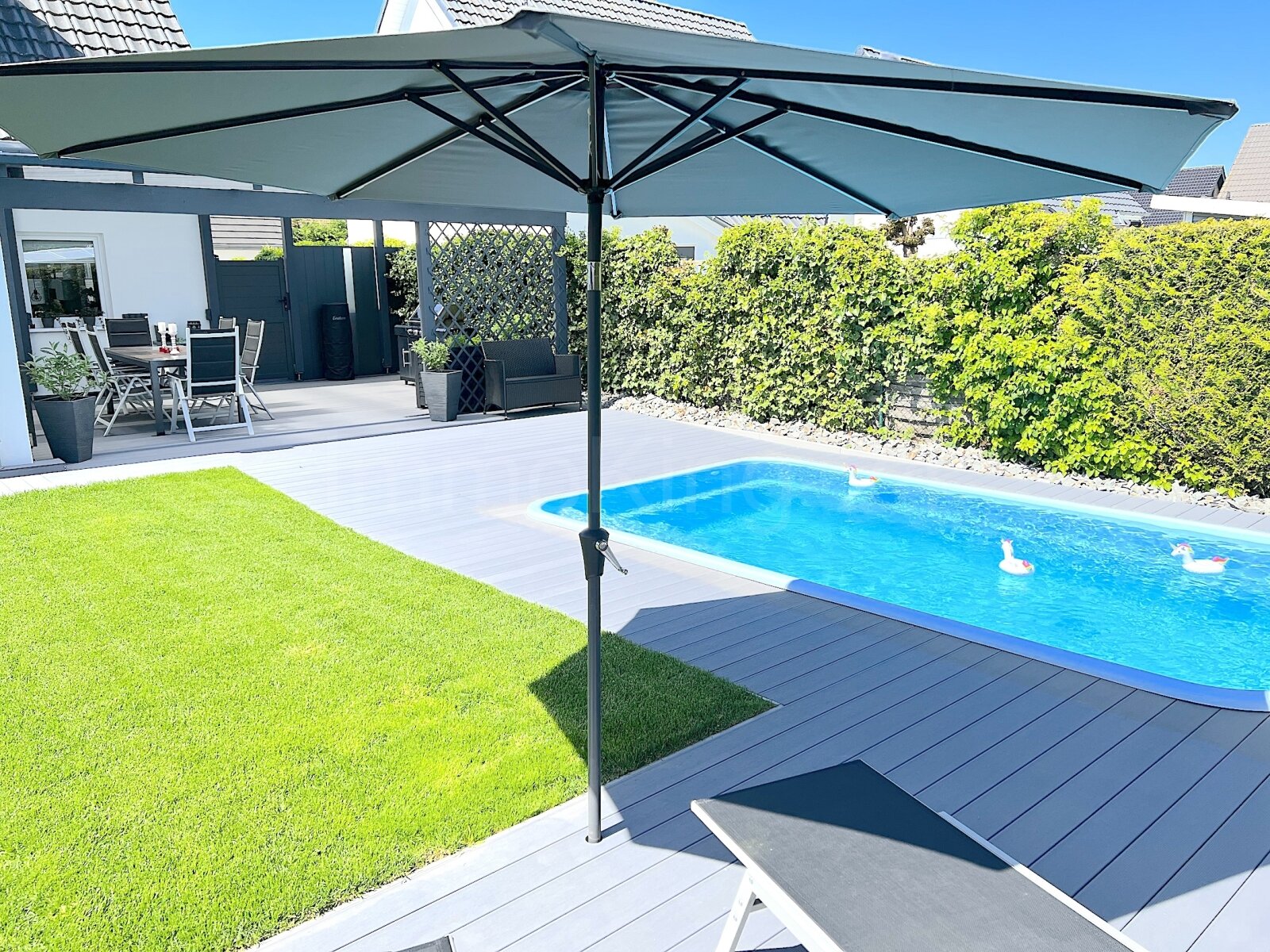 Blick auf den Pool 